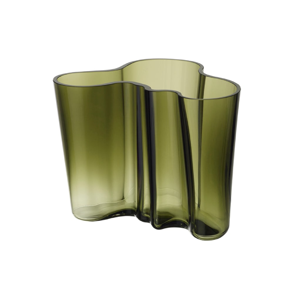 Florero Verde Musgo Alvar Aalto 160 mm