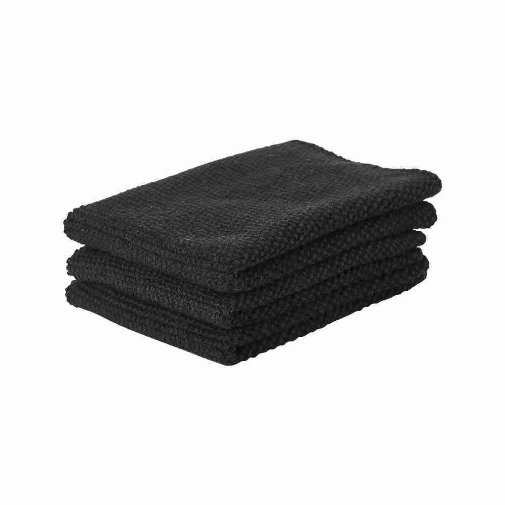 Set 3 Paños de Platos Negros