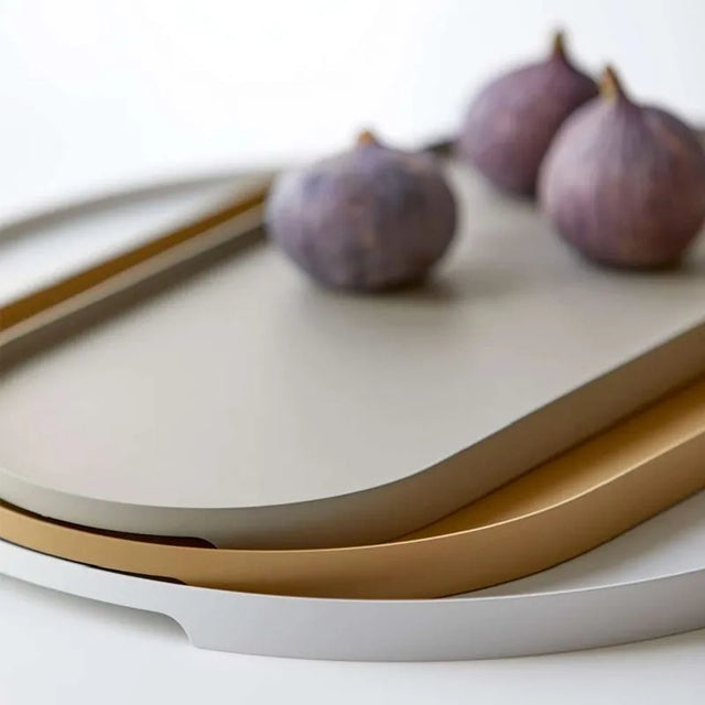 Bandeja Singles Ovalada Gris 16 cm