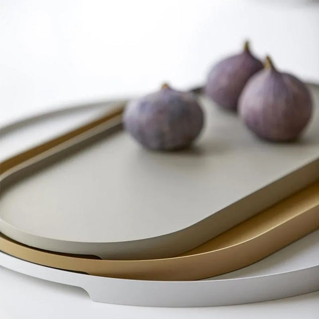 Bandeja Ovalada Gris Singles 23 cm