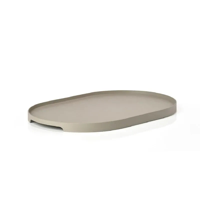 Bandeja Ovalada Gris Singles 23 cm