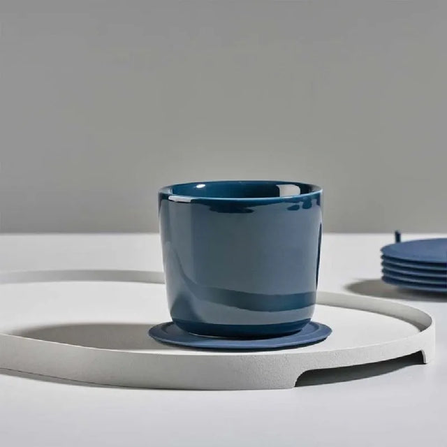 Bandeja Ovalada Gris Claro Singles 23 cm