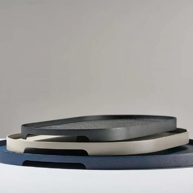 Bandeja Ovalada Gris Claro Singles 23 cm