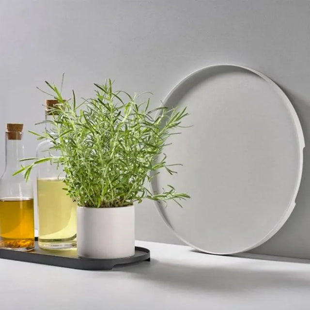 Bandeja Redonde Gris Claro Singles 35 cm