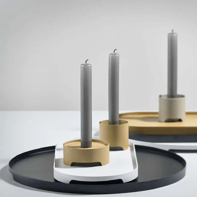 Bandeja Redonda Negra Singles 35 cm