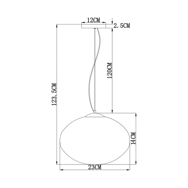 Lámpara Colgante de Vidrio Blow Up
