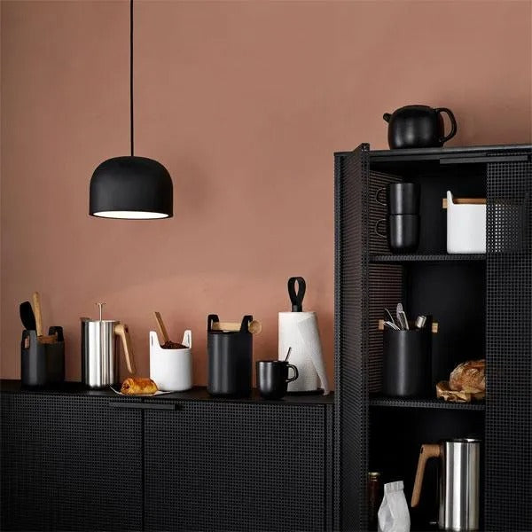 Contenedor con cuchara – H20 – Negro