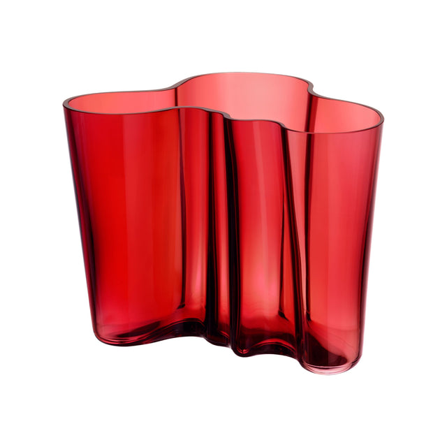 Florero Alvar Aalto Cranberry Rojo 20.8 cm Diámetro