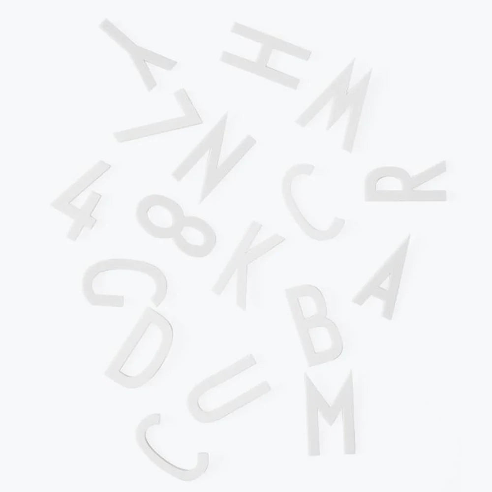 Set de Letras Grandes Blancas