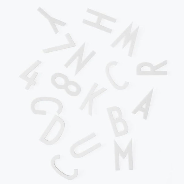 Set de Letras Grandes Blancas