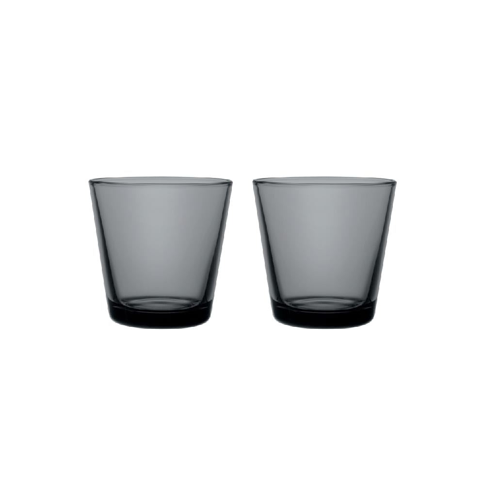 Set Vasos Kartio Gris Oscuro 210 ml