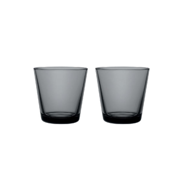 Set Vasos Kartio Gris Oscuro 210 ml