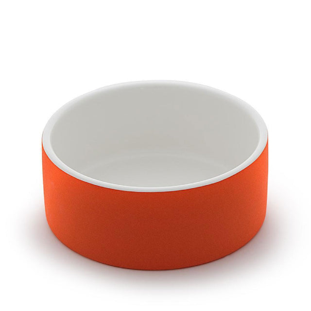 Plato Naranjo Grande Para Agua de Mascotas