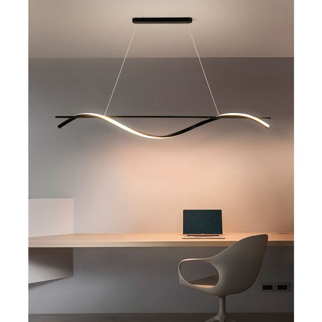 Lámpara Colgante de Aluminio Negro Hana