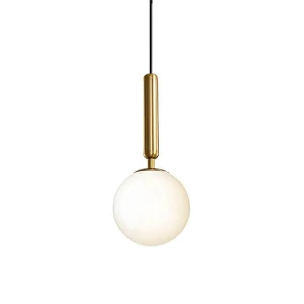 Lámpara Colgante de Aluminio Dorado y Vidrio Loft 1