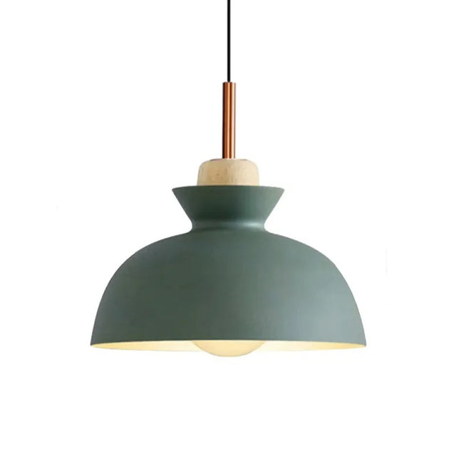 Lámpara Colgante Metálica Verde Mo