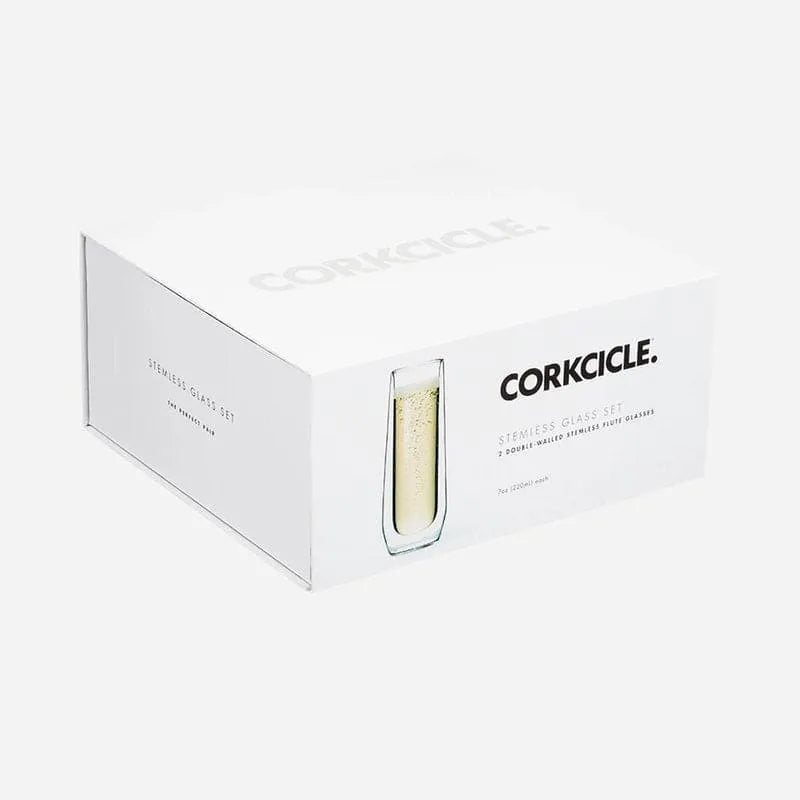Pack Dos Copas de Vidrio Glass Flute 200 ml