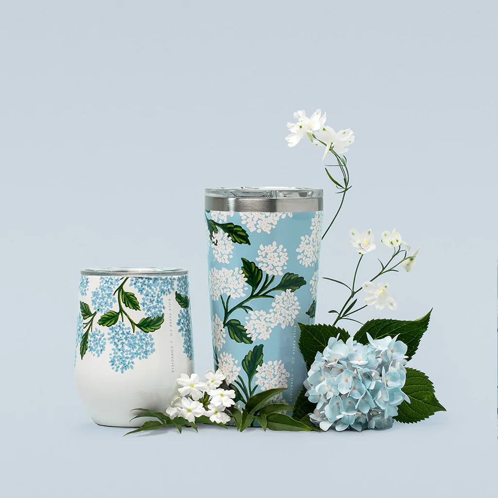 Copa Térmica 355 ml Rifle Paper Gloss Cream Hydrangea