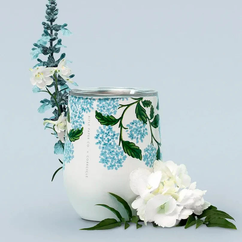 Copa Térmica 355 ml Rifle Paper Gloss Cream Hydrangea