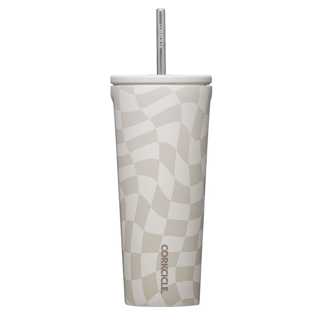 Vaso Térmico Cold Cup 700ml Wavy Checkerboard Neutrals