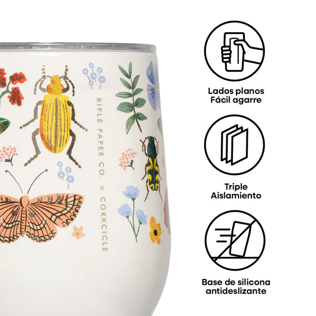 Copa Térmica 355ml Rifle Paper Curio Cream