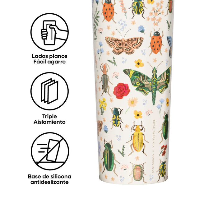 Botella Térmica Sport 600ml Rifle Paper Curio Cream