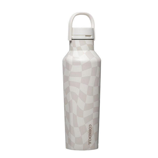 Botella Térmica Sport 600ml Wavy Checkerboard Neutrals