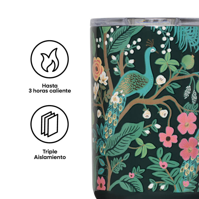 Tazón Térmico Mug 475ml Rifle Paper Peacock Blue