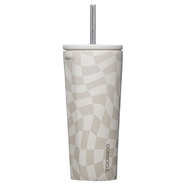 Vaso Térmico Cold Cup 700ml Wavy Checkerboard Neutrals