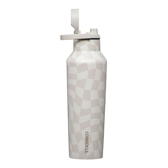 Botella Térmica Sport 600ml Wavy Checkerboard Neutrals