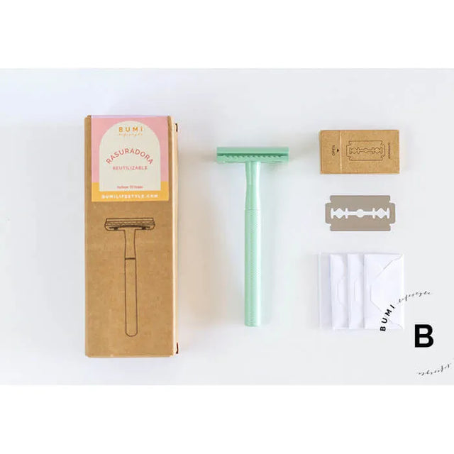 Rasuradora Reutlizable Con 10 Hojas de Repuesto