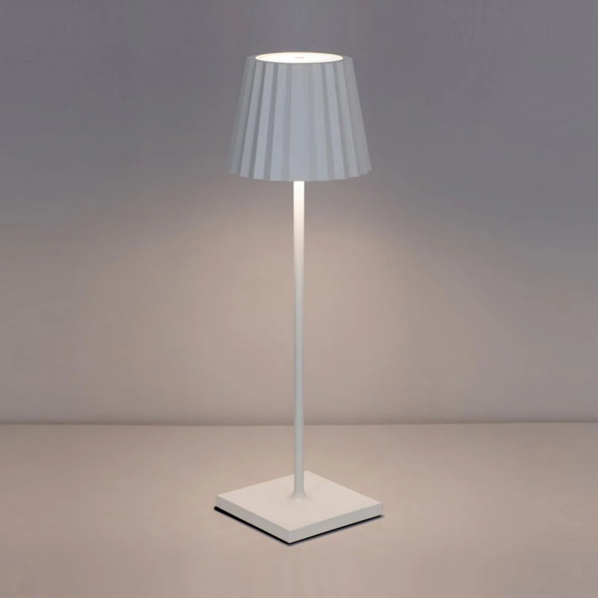 Lámpara de Mesa Blanco Shift Plisse