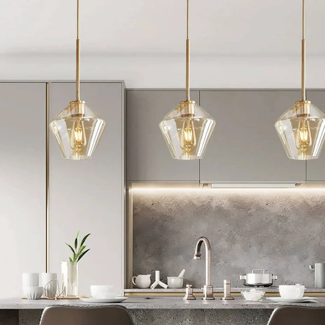 Lámpara Colgante Champagne Soleil Short