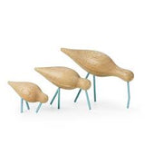 Figura Shorebird Pequeño Madera y Sea Blue