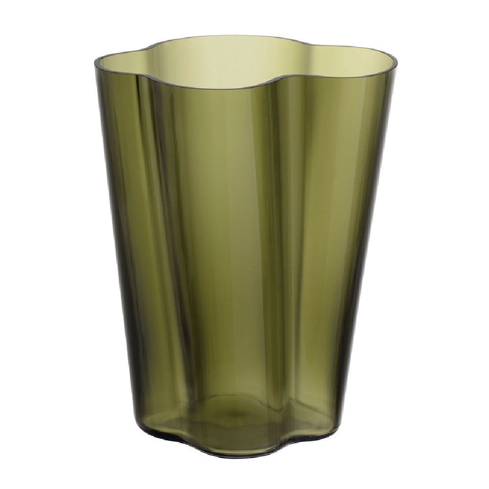 Florero Alvar Aalto Verde Musgo 21.4 cm Diámetro