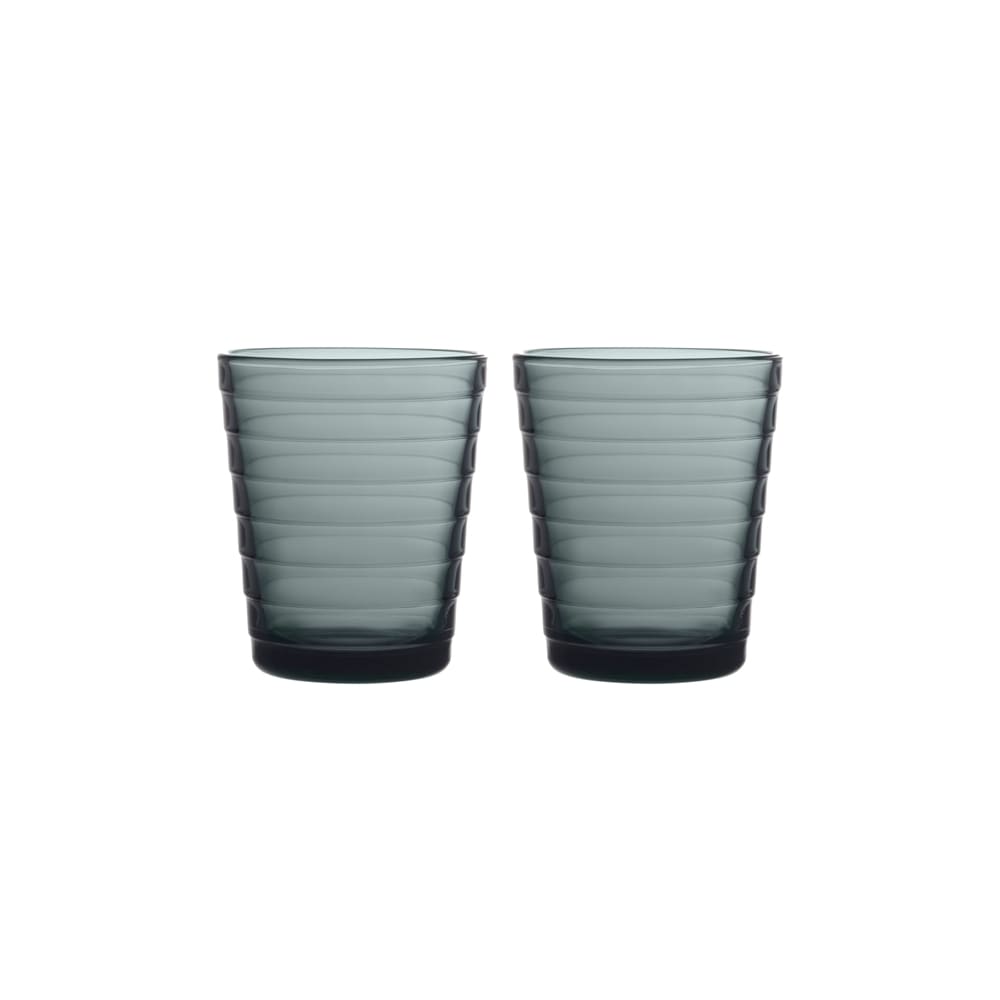 Set 2 Vasos Aino Aalto Gris Oscuro 220 ml