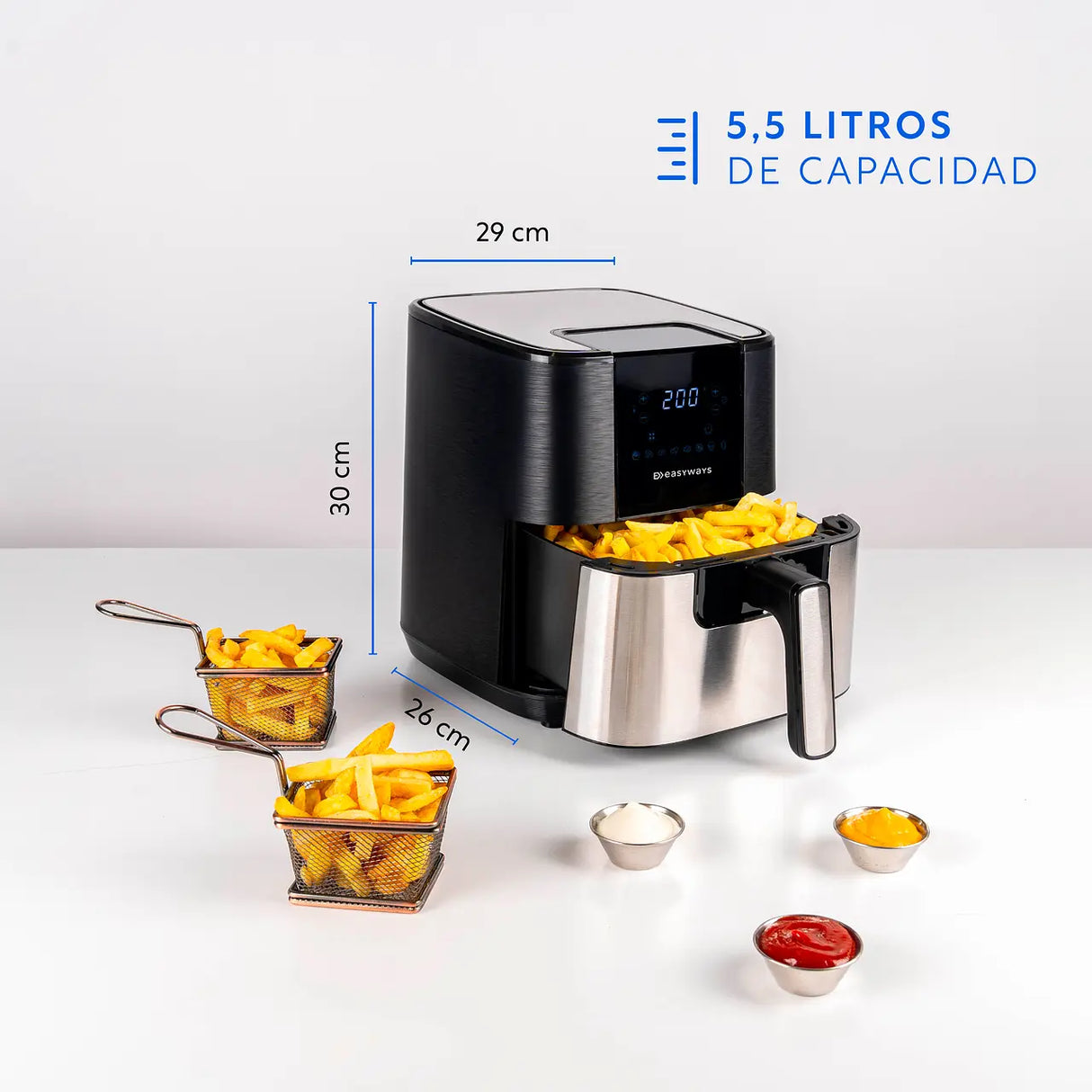 Freidora de Aire Air Fryer Chic 5.5 Litros