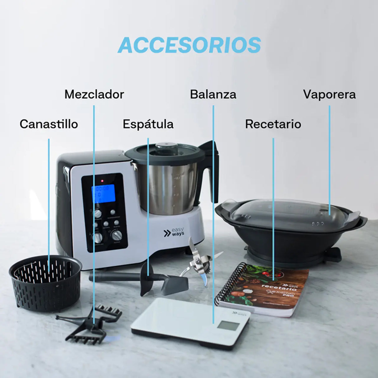 Robot de Cocina Kitchen Pro 2 Litros