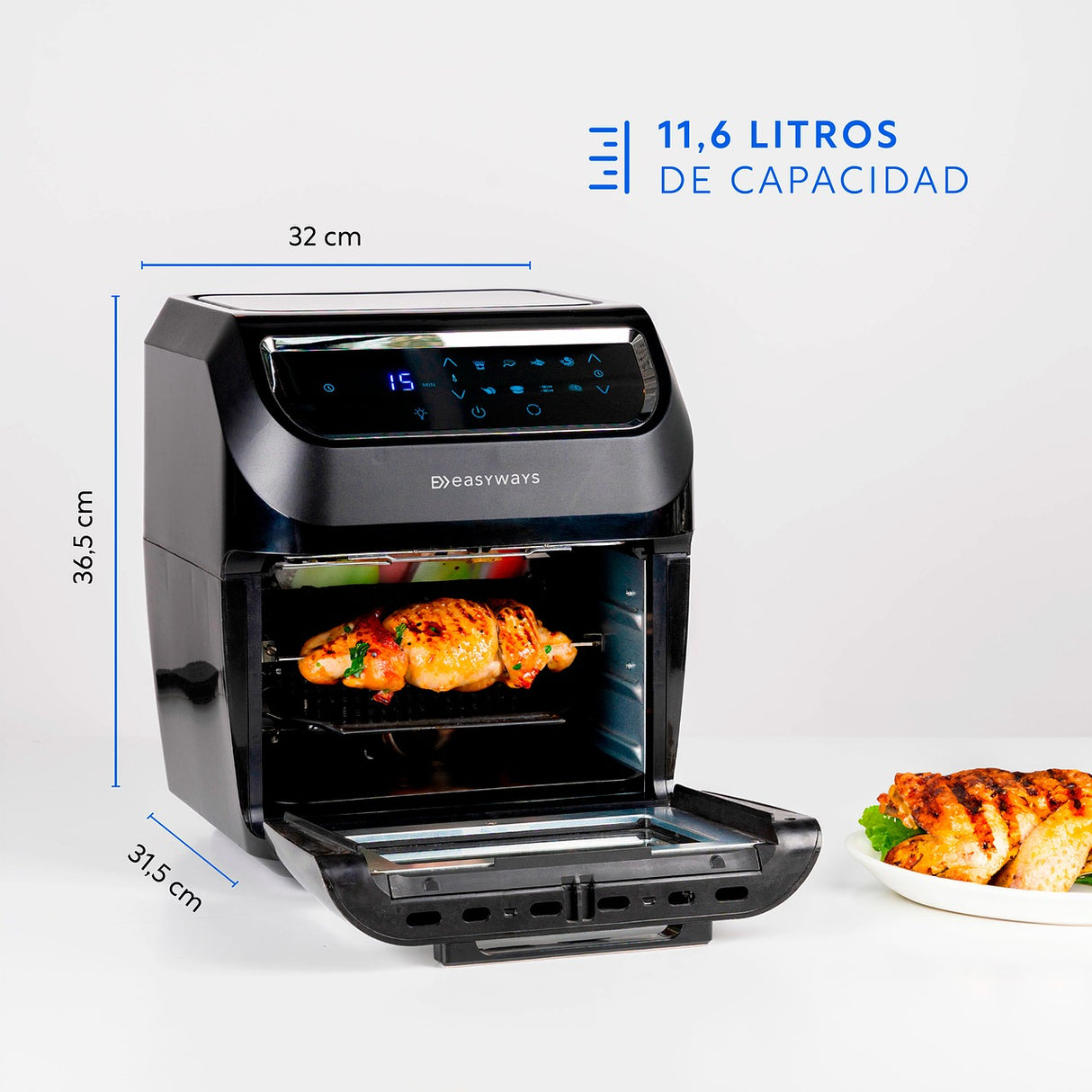 Freidora de Aire Fryer Plus 11.6 Litros