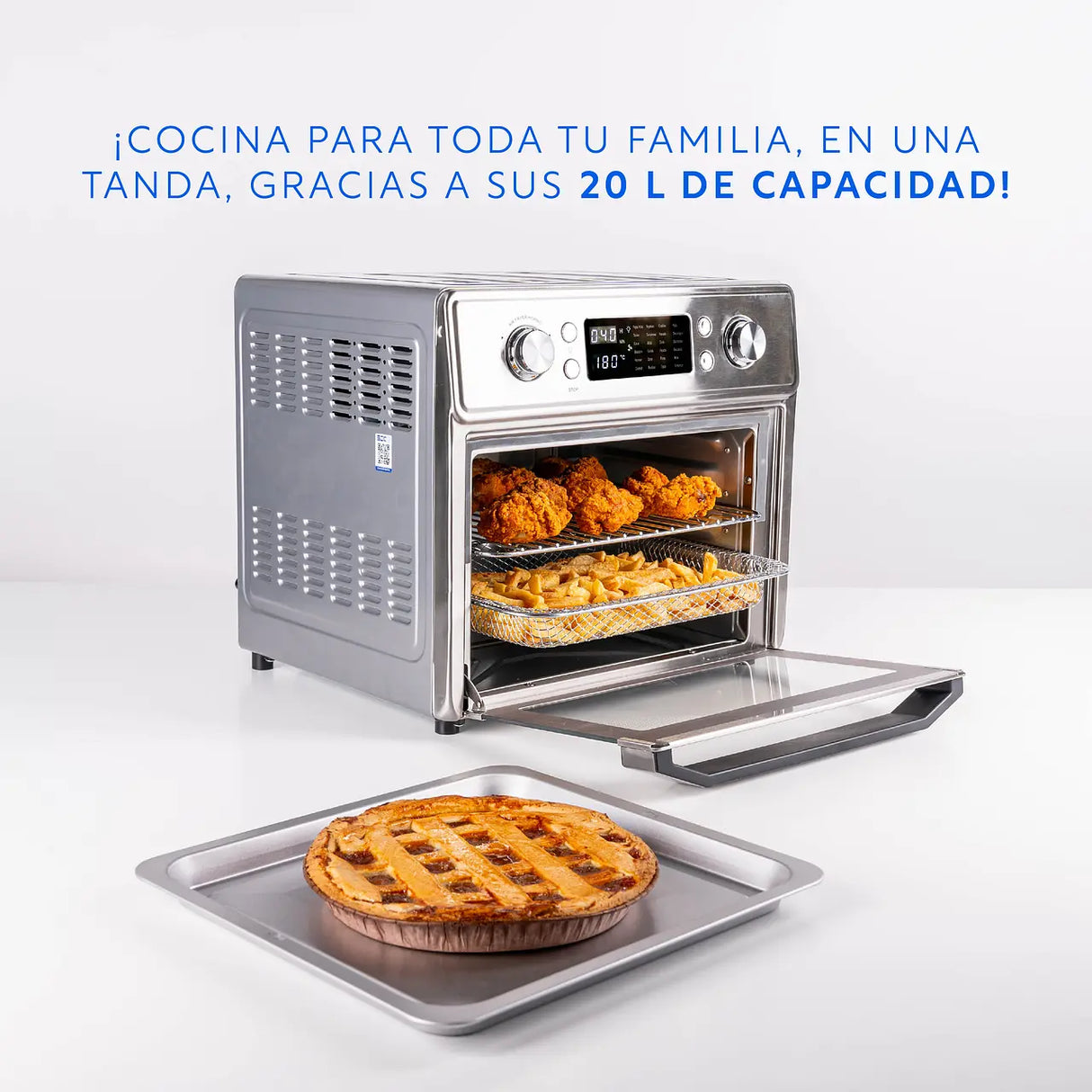 Freidora de Aire Air Fryer Gourmet Pro 20 L