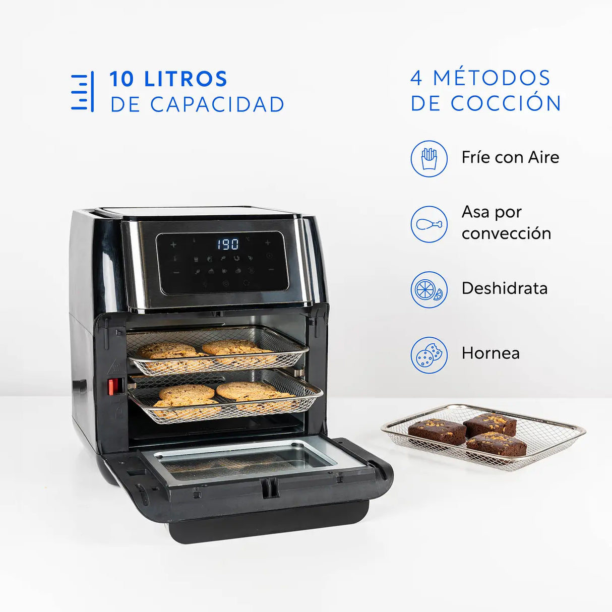 Freidora de Aire Air Fryer Full 10 Litros