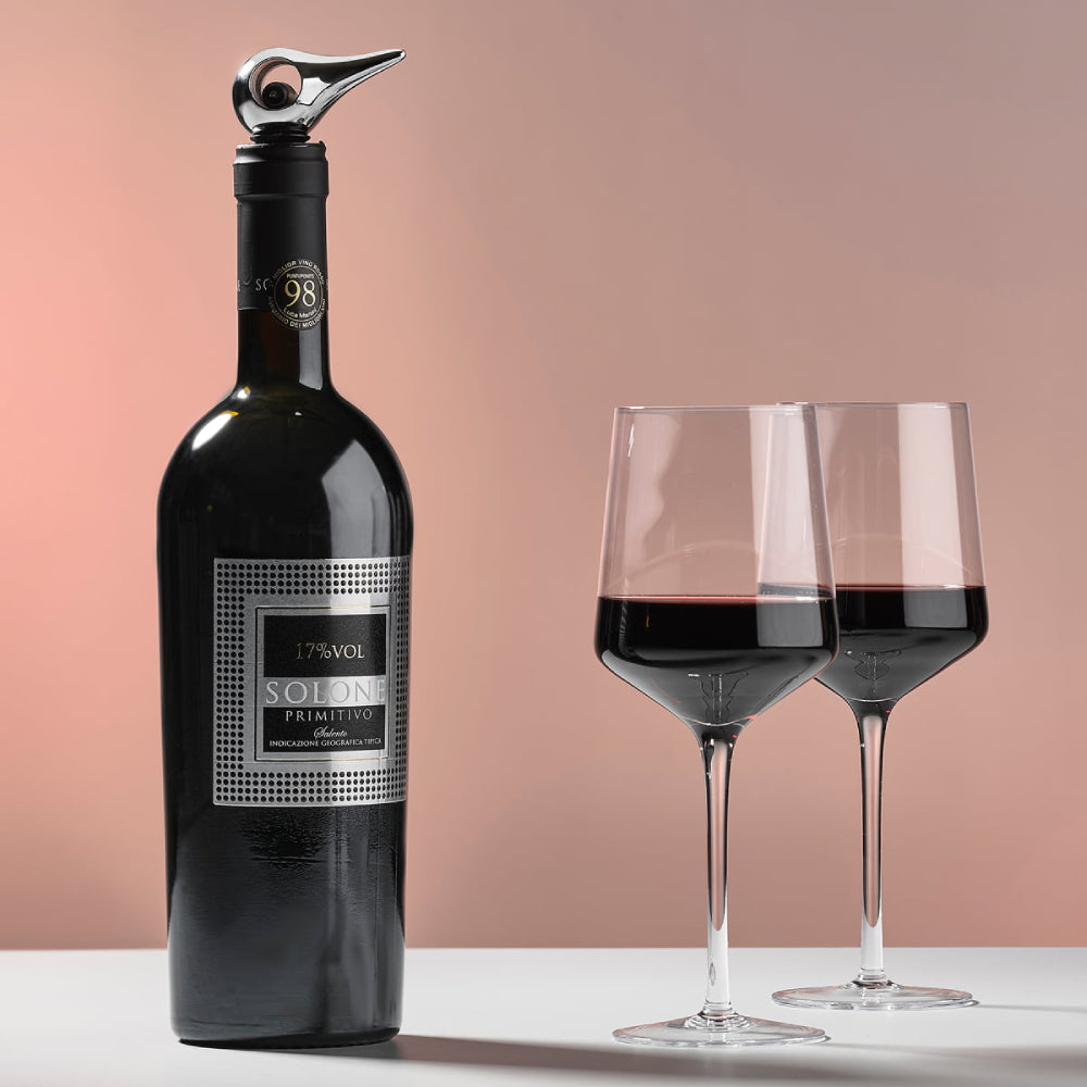 Tapón de Vino Plateado