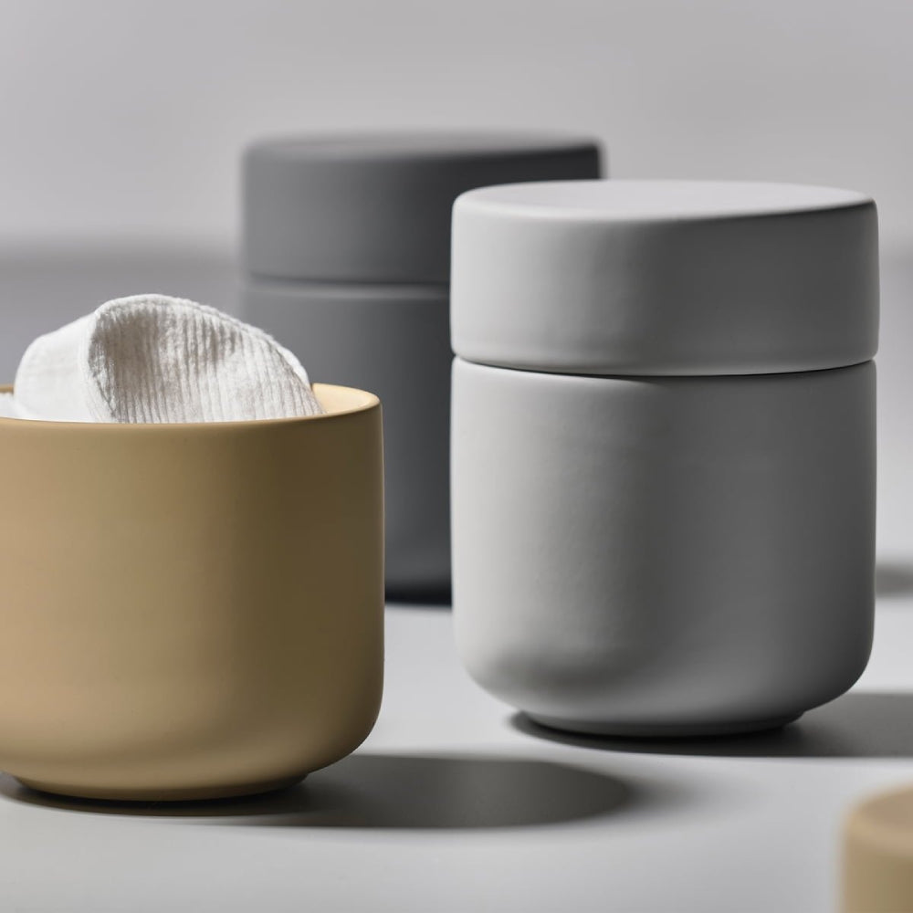 Vaso Con Tapa Gris UME