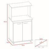 Mueble de Cocina Kitchen, Blanco y Rovere