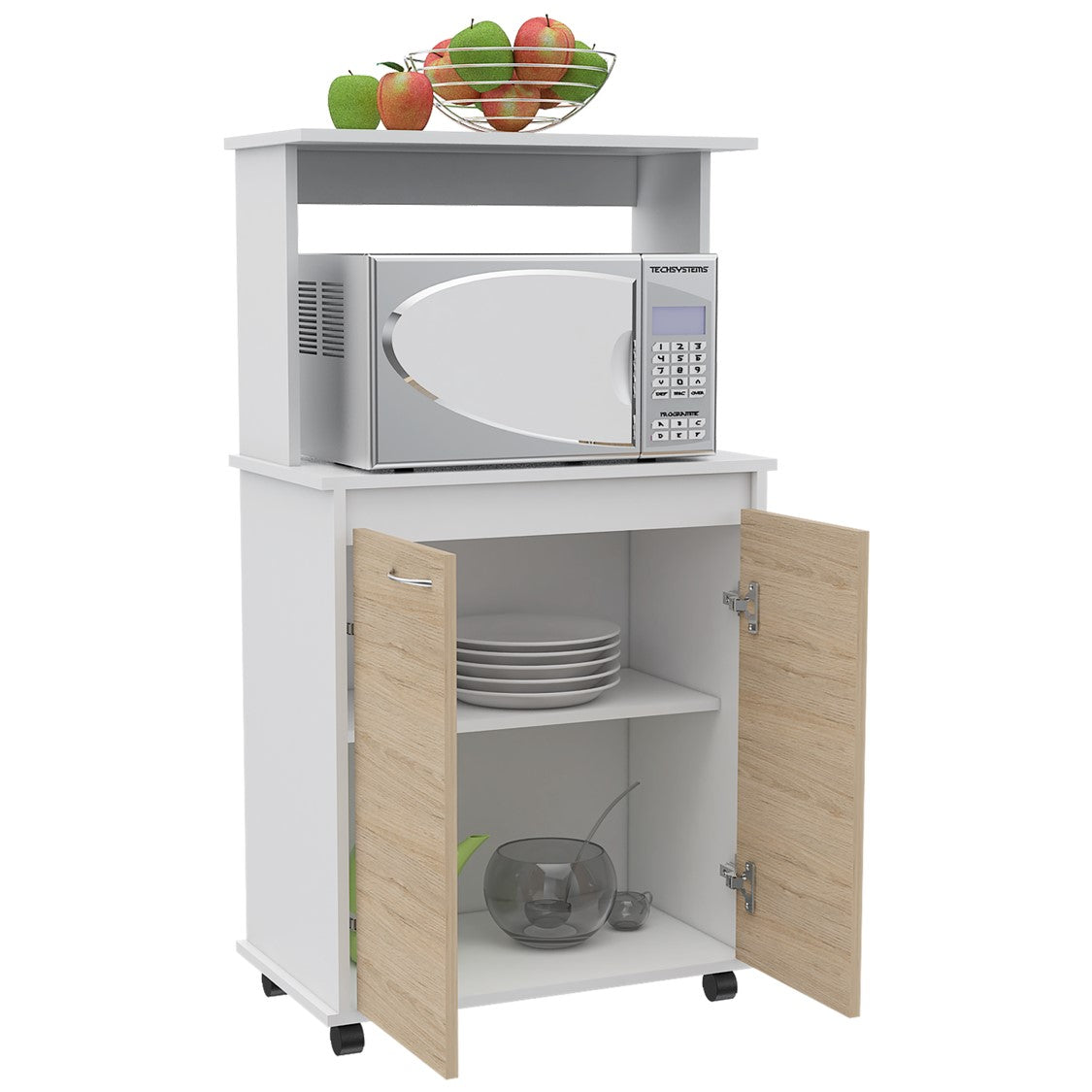 Mueble de Cocina Kitchen, Blanco y Rovere