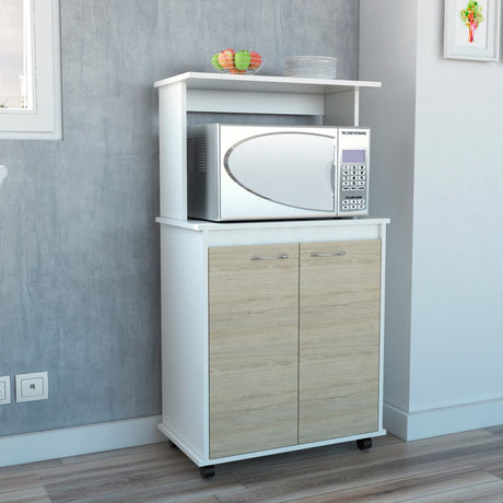 Mueble de Cocina Kitchen, Blanco y Rovere