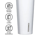 Vaso Térmico Cold Cup 700 ml Gloss White