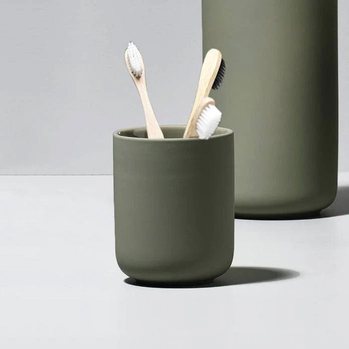 Vaso Para Cepillos de Dientes UME Verde Oliva