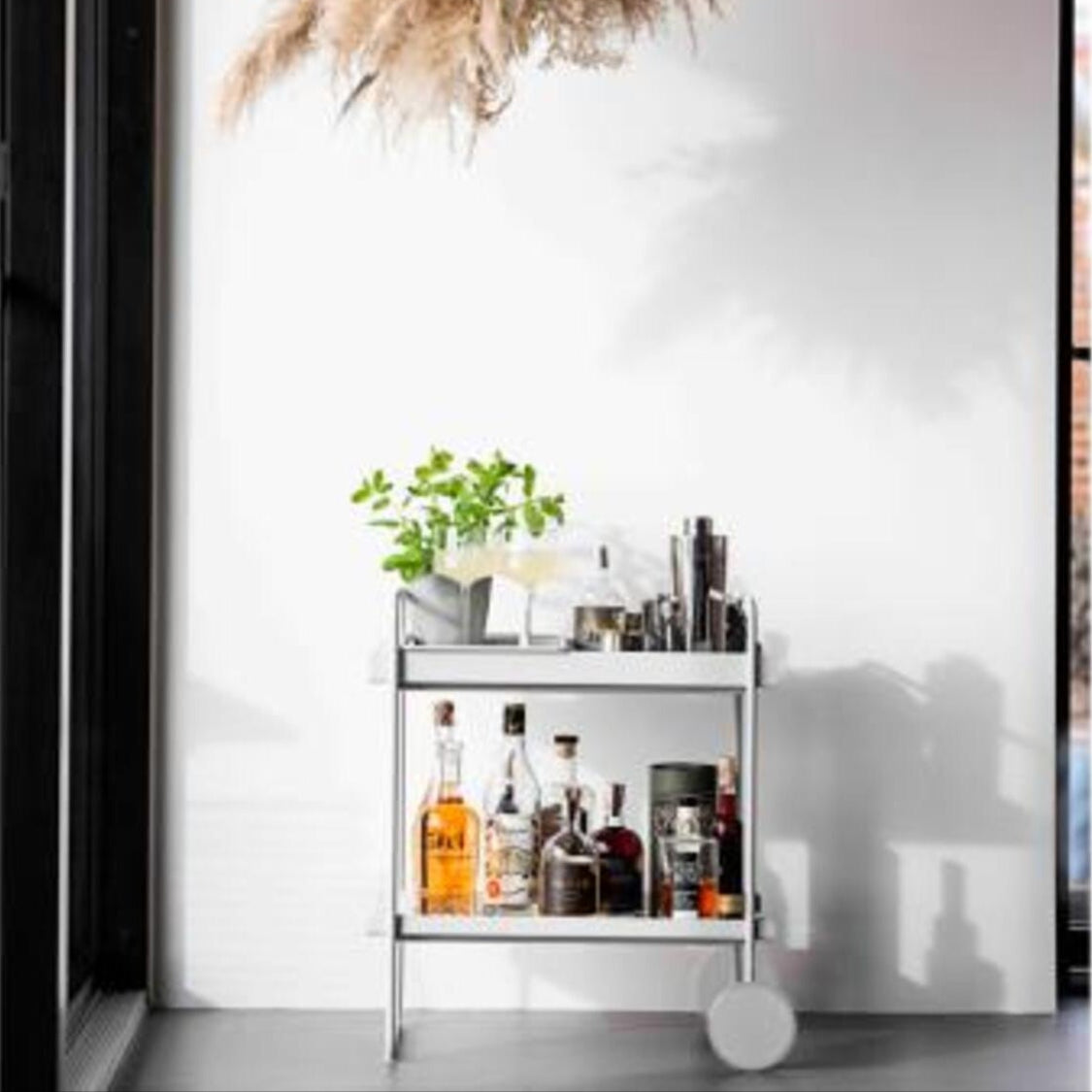 Carrito de Cócteles Gris Claro Trolley