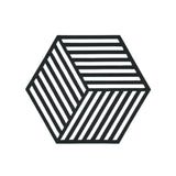 Salvamanteles Hexagonal Negro